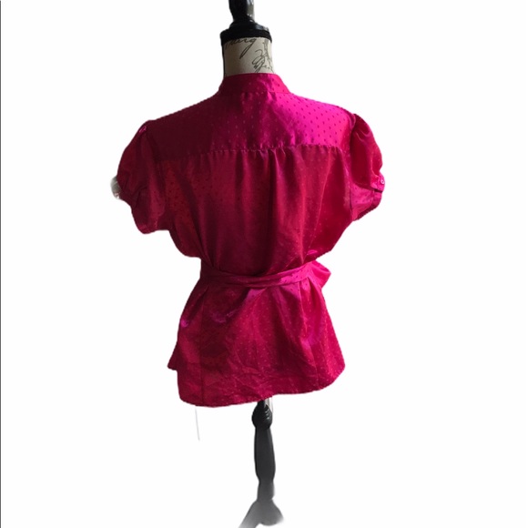 Cato XL. Pink beautiful blouse short sleeves ties - Picture 4 of 12